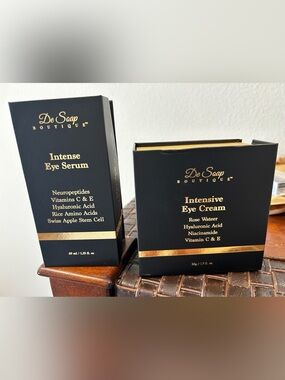 De Soap Boutique Intensive Eye Cream and serum - Black & Gold
